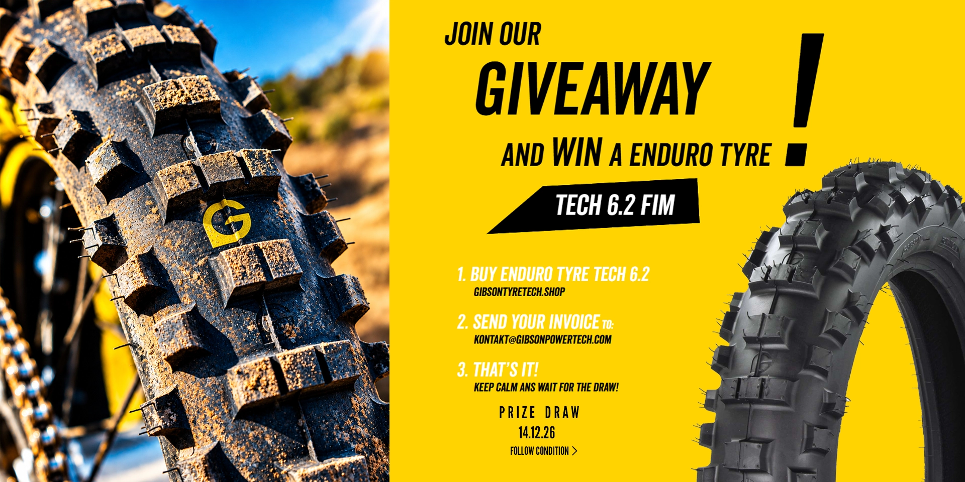 Gewinnspiel: GIBSON Enduro-Reifen